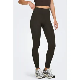 ONLY PLAY Trainingstights ONLY PLAY "ONPJAIA LIFE HW LOUNGE", Damen, Gr. XS, N-Gr, braun (chocolate torte), Rippware, Obermaterial: 75% Nylon, 15% Polyamid, 10% Elasthan, unifarben, bequem knöchellang, Hosen, in gerippter Struktur