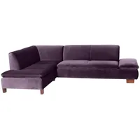 Max Winzer | Terrence | Ecksofa links mit Sofa 2,5-Sitzer rechts | purple | Samt