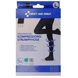 First Aid Only First AID ONLY® Kompressionsstrumpfhose, Zehen offen Größe L