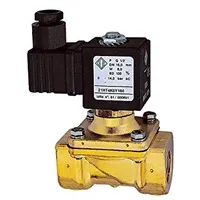 Riegler 2/2-MV,MS,NC,zwangsg.,24V DC, 14W,NBR+PA, G1/2, PN 0-14bar