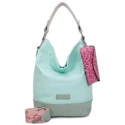 Fritzi aus Preußen Schultertasche Izzy07 Olga aus veganen und recycelten Materialien Handtaschen   Petrol Damen 