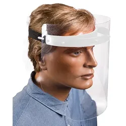 Zelan Gesichtsschutzset 25 cm weiss zum Selbstaufbau inkl. 2 Visiere