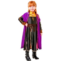 Rubie ́s Kostüm Die Eiskönigin 2 Anna Deluxe Kostüm für Kinder, Hochwertige Version des Anna-Outfits aus ‚Frozen 2‘ schwarz 104