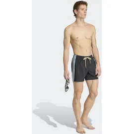 adidas Herren Badeshorts 3-Streifen 5-Inch, Größe XXL in Schwarz BLACK