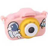 20-MP-HD-Digitalkamera für Kinder, Doppelobjektiv, Spielkamera zum Aufnehmen als Geburtstagsgeschenk für Kinder, Silikon, Multifunktionen (Pink)