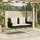 vidaXL Hängebank 119 x 56 x 48 cm Braun