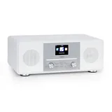 oneConcept Streamo CD Internetradio 2x10W WLAN DAB+ UKW CD-Player BT weiß