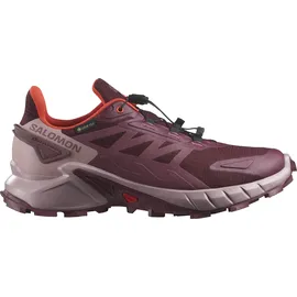 Salomon Supercross 4 Gore-Tex Damen tawny port/deauville mauve/cherry tomato 40