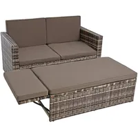 ESTEXO Sitzgruppe Lounge beige-braun