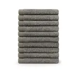 Blumtal Gästehandtuchset 30 x 30 cm grau 12 St.