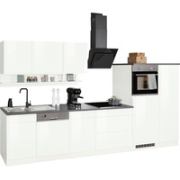 Kochstation Küchenzeile »KS-Virginia«, Breite 350 cm, ohne E-Geräte, weiß