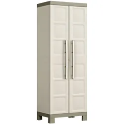 Keter Lagerschrank mit Regalböden Excellence Beige und Taupe 182 cm