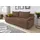 Collection AB Schlafsofa Kunstleder 2-Sitzer Braun