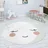 Paco Home - Kinderteppich Teppich Rund Kinderzimmer Spielmatte Mond Motiv Creme Weiß 80 Cm Rund