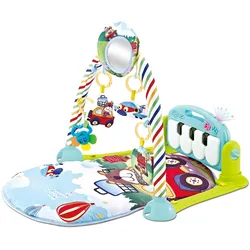 Kikkaboo, Krabbeldecke Piano, Spielcenter, Klaviertasten, Plüschfiguren, Musik grün