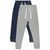 MINYMO Jungen Basic 36 -Sweat Pant (2-pack) Hose, Dunkelblau,