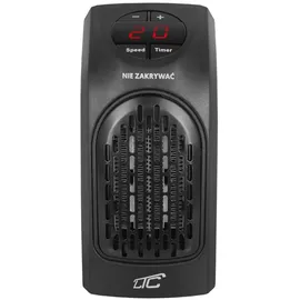 LTC Audio Keramikheizung Heizlüfter Heizgerät Elektroheizer Heizstrahler Timer 400W LCD - Schwarz