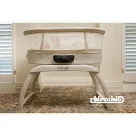 Chipolino Beistellbett Sogno 2 in 1 Spieltisch, Fernbedienung, eingebaute Waage beige