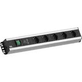 Bachmann Steckdosenleiste 5-fach 2 m Schwarz 1 St.