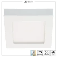Shada Einbaustrahler 12W, 1200lm, CCT Ø147mm 177x177mm dimmbar -