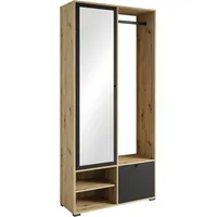 INOSIGN »DINO Kompaktgarderobe, Garderoben-Set DINO«, Mit Spiegel und Kleiderstange,