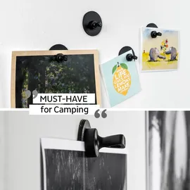 silwy Magnet-Pins inkl. Metall-Nano-Gel-Pads, schwarz