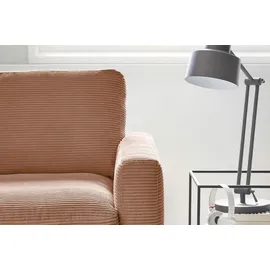 KAWOLA Ecksofa Cara Cord Recamiere links rost