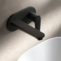 artiviana Fido Wand-Waschtischarmatur Schwarz Matt