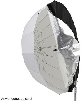 Godox DPU-130BS silber/schwarzes reflektierendes Gewebe für Parabolschirm