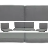 BEO Lounge Auflagen Set 8-tlg. grau