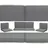 BEO Lounge Auflagen Set 8-tlg. grau