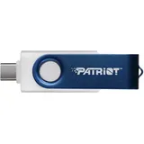Patriot Xporter X550 128GB, USB-Stick - blau/weiß, USB-A und USB-C 3.2 Gen 1