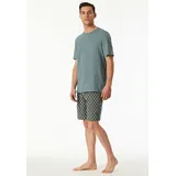SCHIESSER Pyjama Casual Essentials Blau 58