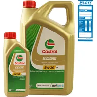 6L CASTROL EDGE Titanium FST Longlife 5W-30 VW 504 00 507 00 MB 229.31 229.51