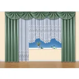 Weckbrodt Mittelbogen Nicoletta (1 St), Kräuselband, blickdicht, Querbehang, Gardine, Store, blickdicht grün