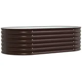 vidaXL Garten-Hochbeet verzinkter Stahl 160 x 80 x 44 cm Braun