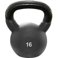 Kettlebell 16kg | Kugelhantel Hantel Schwunghantel Kurzhantel Gusseisen / PVC