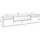 SKRAUT HOME TV-Schrank 200x45x35 cm Schwarz Melamin