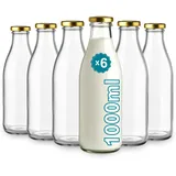 espírito rebelde Glasflasche 1000 ml 6 St.