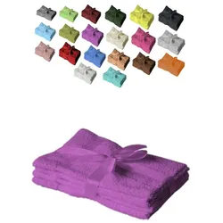EXKLUSIV HEIMTEXTIL Handtuch 4er Set 50 x 100 cm Lila