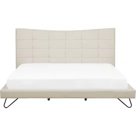 Beliani Lannion 180 x 200 cm Hellbeige