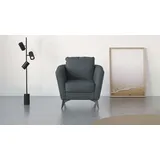 Home Affaire Cocktailsessel HOME AFFAIRE "MATTHEW Sessel, Maße B/T/H: 83/85/88 cm", grau (anthrazit), B:83cm H:88cm T:85cm, 100% Polyester, Sessel, Cocktailsessel, modern, mit Rückenkissen