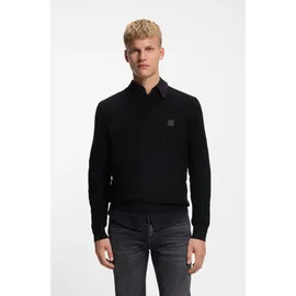 Boss ORANGE Strickpullover »Anion« mit BOSS-Badge BOSS ORANGE Silver041