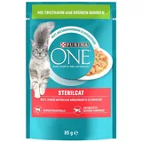 PURINA ONE STERILCAT ADULT KATZENFUTTER NASSFUTTER TRUTHAHN & GR. BOHNEN 26x85g