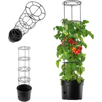 Kadax Tomatentopf mit Rankhilfe Tomatenzüchter, Pflanzkübel aus Kunststoff mit