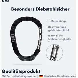 Aaron Lock One Schwarz Kettenschloss