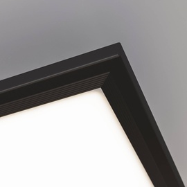 Briloner LED Panel Schlafzimmerlampe, 100x25x6 cm, Schwarz