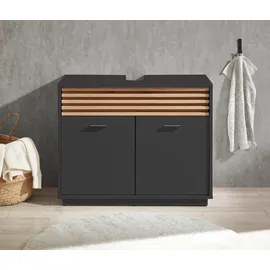 BASIC by Balculina Waschbeckenunterschrank Liguria 80 x 64 cm Grau