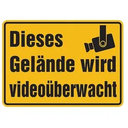 Hinweisschild, Dieses Gelände wird videoüberwacht, 250 x 350 mm