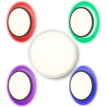 NORTHPOINT LED Panel Deckenleuchte rund 40cm Ø mit RGB Backlight Hintergrundbeleuchtung 24W Mood RGB